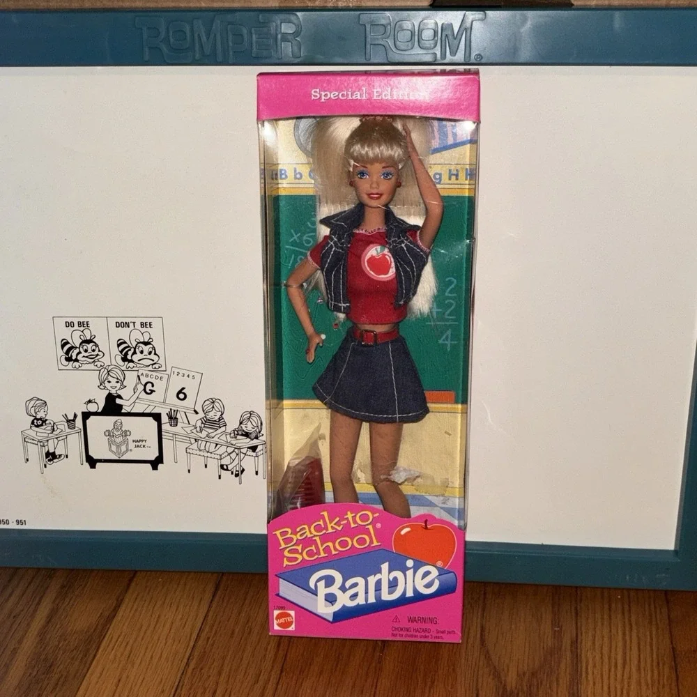 Back to School Barbie #17099 Apple Special Edition 1996 Denim New In Box